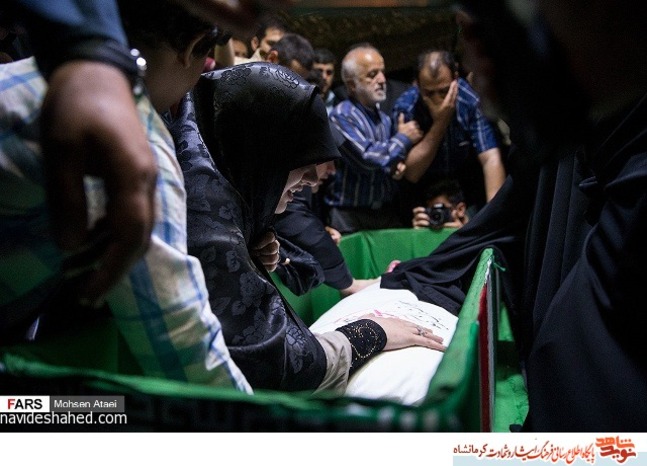 مراسیم الوداع مع الشهید الفیلق حسین ادیبان ؛ بالصور