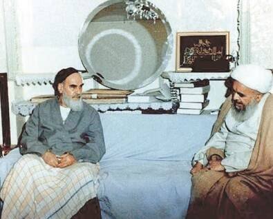 الشهيد سيد علي اندرزكو وشهيد المحراب اية الله الشيخ محمد صدوقي والشهيد الطيار محمد نوجه والشهيد الطيار عباس دوران