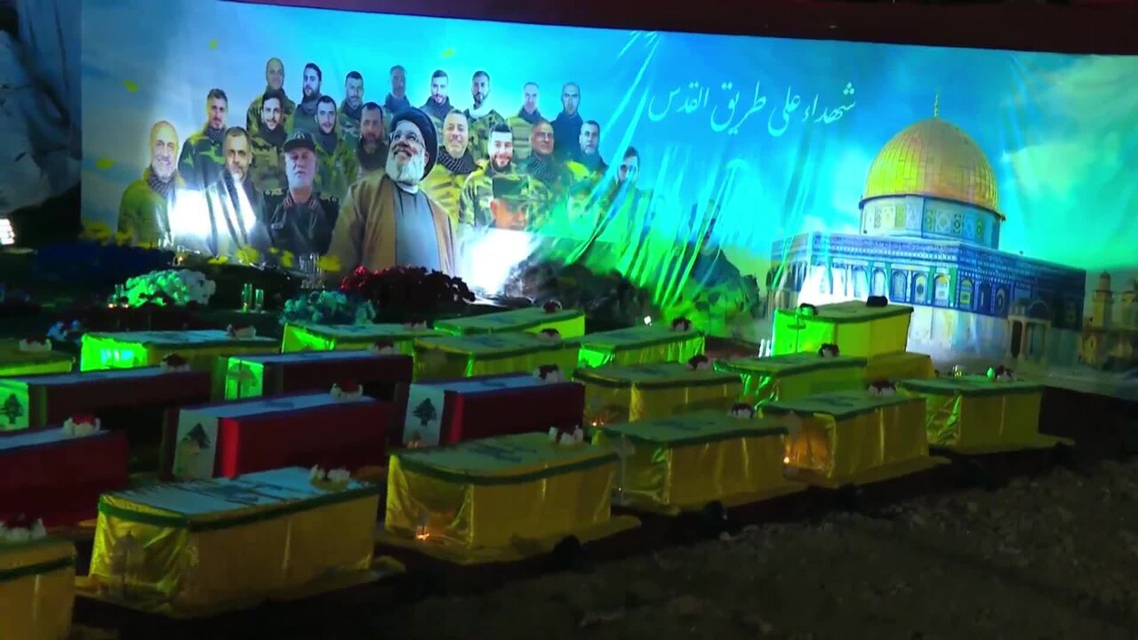 Photos: Mass gathering of Lebanese people at site of Sayyed Hassan Nasrallah’s martyrdom
