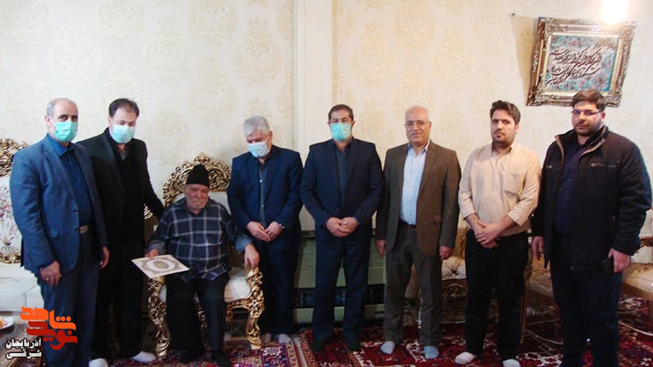 دیدار با خانواده شهید عملیات کربلای 4 در شهرستان اهر