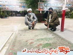 حضور خانواده معظم شهدا در مراسم احیای شب قدر