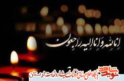 مادر شهید «خداداد حسنوندیان» آسمانی شد