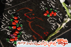 گزارش تصویری|مراسم عطرافشانی گلزار شهدا در سراسر استان بوشهر