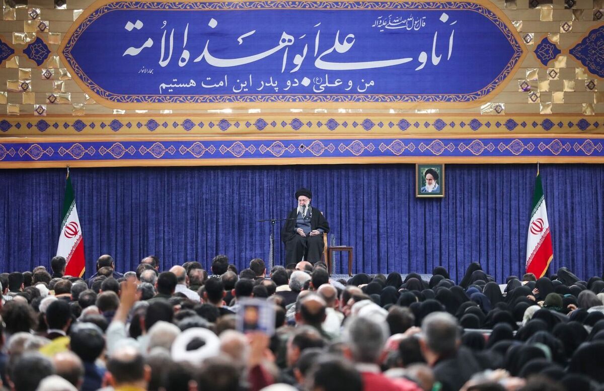 دیدار خانواده شهدای اقتدار با رهبر انقلاب در روز میلاد امیرالمومنین علیه‌السلام