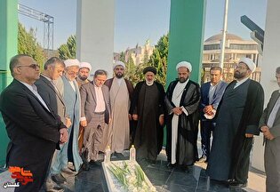 آئین غبارروبی مزار شهید گمنام سایت اداری استان...