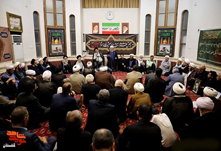 مراسم عزاداری سید و سالار شهیدان در دفتر نماینده ولی‌فقیه در گلستان برگزار شد