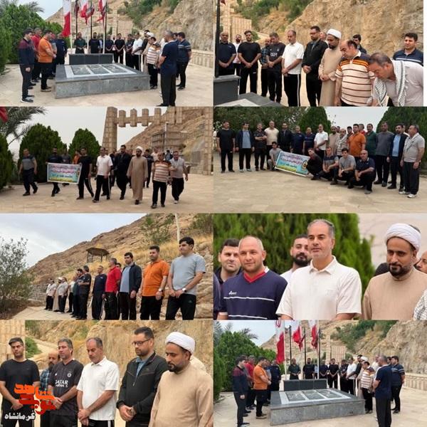 سبزپوشان فراجا با شهدای گمنام سرپلذهاب تجدید میثاق کردند سبزپوشان فراجا با شهدای گمنام سرپلذهاب تجدید میثاق کردند