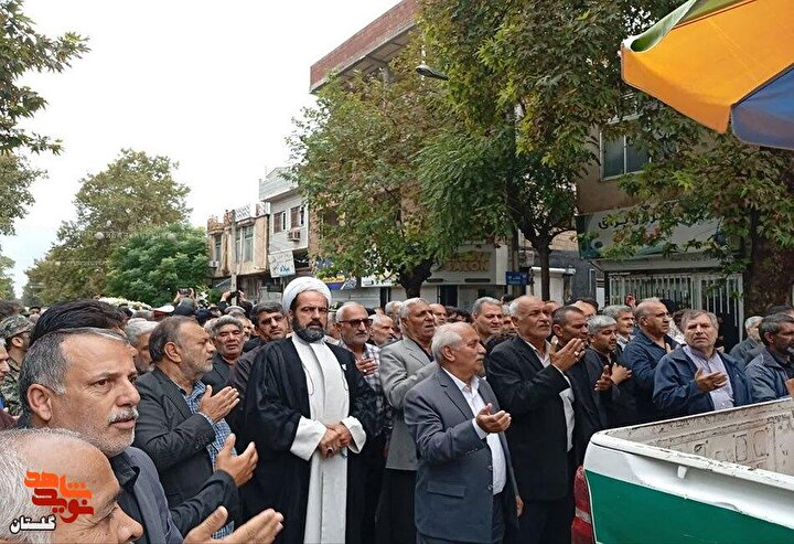 تشییع باشکوه پیکر مطهر شهید امنیت «وحید عنایت» در کلاله با حضور مدیرکل بنیاد شهید گلستان